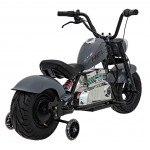 Elektrická motorka Chopper Warrior - sivá